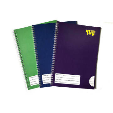 Custom A4 Lined Spiral Notebook with 100 Sheets