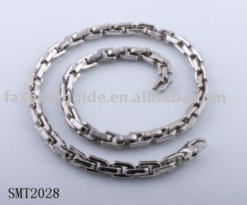 Silver Men steel chain/Stainless steel necklace