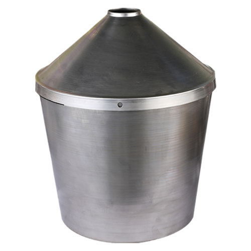 Vase de cylindre en métal en métal de fer à forme haute