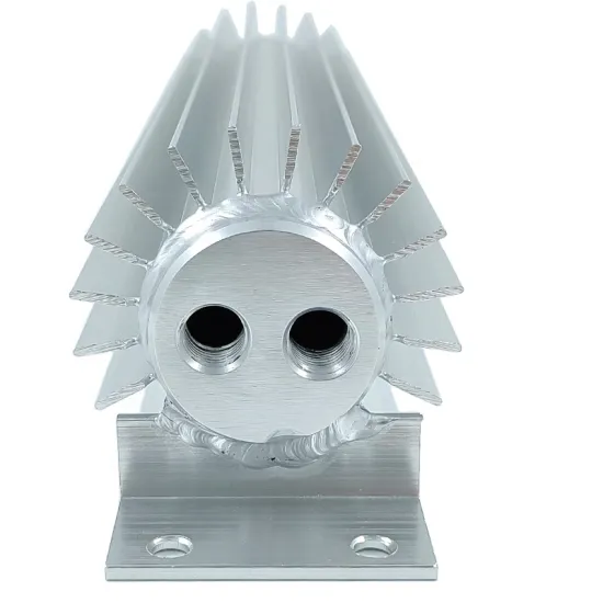 12"/"15"/"18"/"24" Finned Aluminum Dual Pass Heat Sink Transmission Cooler