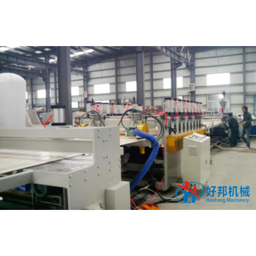 Skinned PVC foam sheet extrusion plant