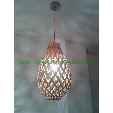 pendant lamp/wood pendant light for hot sell with E27/60W