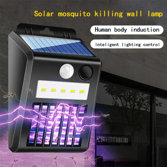 Outdoor Solar-Powered Trap Repeller: Advanced Electric Insect Killer and Mosquito Control Lamp