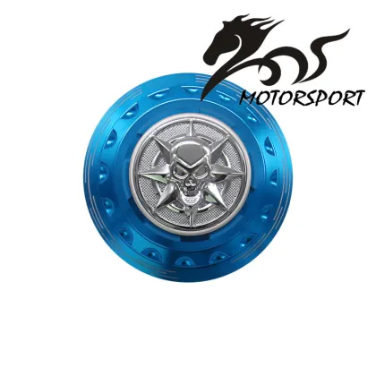High Quality Skull Car Logo Chrome Wheel Hub Center Caps Cover