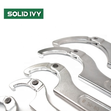 Llave de gancho ajustable de vanadio cromado de 15-35 mm