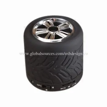 Durable Mini Bluetooth Tire Speaker, Customized Colors and Logos Welcomed