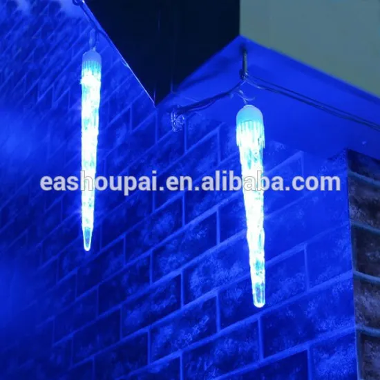 5m Blue Icicle Tube Light 65 LEDs in 10 drops exterior interior christmas halloween wedding party decorations