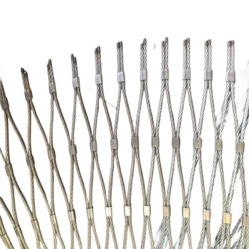 304 316 Stainless Steel Cable Wire Rope Mesh for Roof Fall Protection and Zoo Fencing