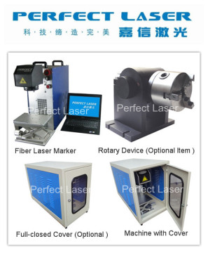 10W /20W Metal and Plastic Fiber Laser Marking Machine with Safety Cover