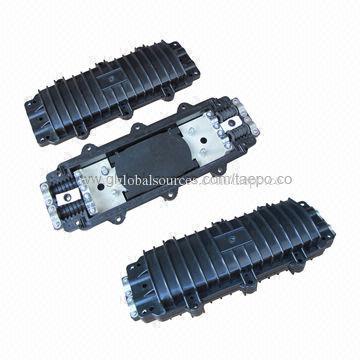 Fiber-optic splice closure, vertical type, heat-shrink sealing, 12 fibers, maximum of 96 fibers
