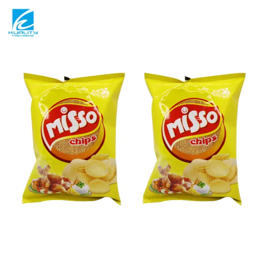 Eco-Friendly Plastic and Aluminum Foil Crisps Snack Packaging Bags