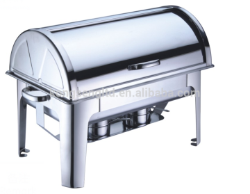 Economy rectangular stainless steel buffet chafer, chafing dish, electric food warmer
