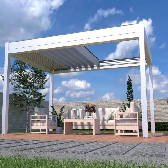 Motorized Aluminum Louver Pergola