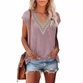Sleeveless Drawstring Knitted Women Tank Top