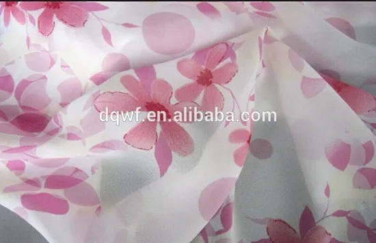 hot sale 100% polyester satin flower print fabric for dress wedding shirts