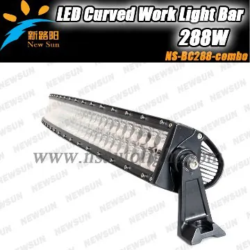 288W curved led light bar, 240W 180W 120W 72W led curved light bar