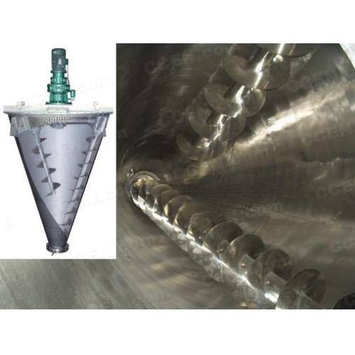 Mesin mixer helix mixer kerucut ganda