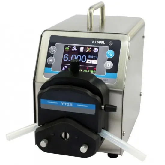 Large volume stainless steel dc motor peristaltic pump