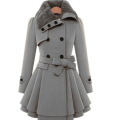 Women's Double Breasted Pea Coat Winter