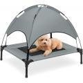 Tent-style elevated pet bed