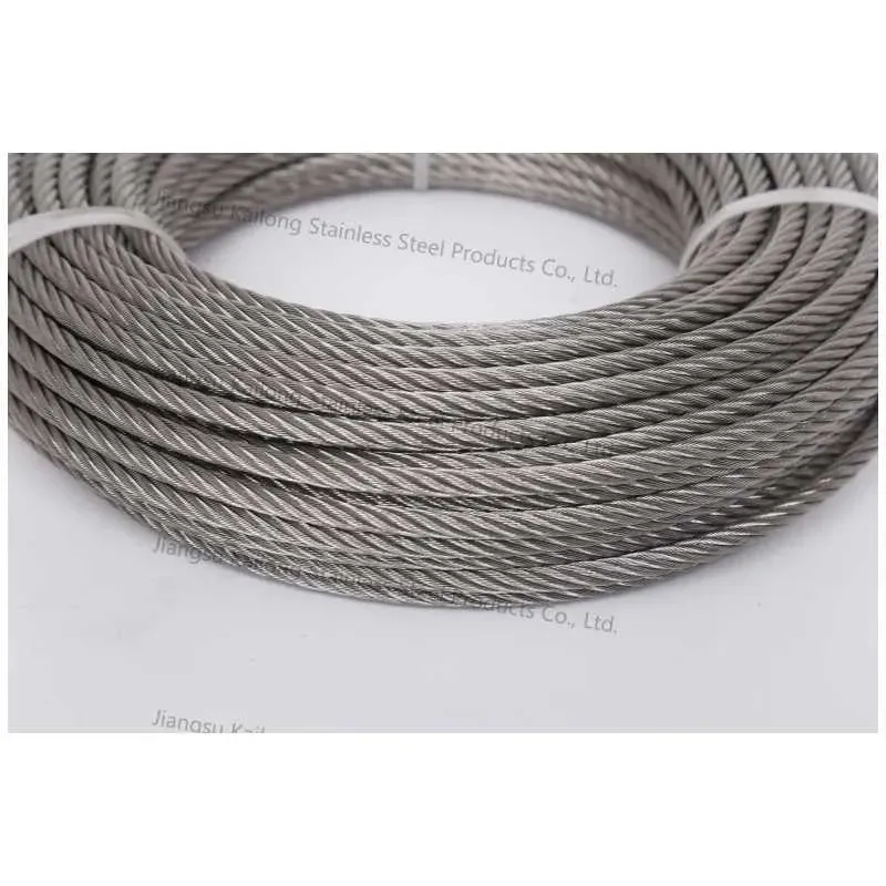 304 Stainless Steel Wire Rope for Lifting and Slings