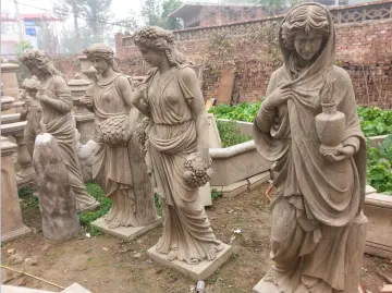 Garden Decoration Life size Antique Marble Woman Statue