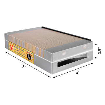 Nuovo elenco: 4 "x7" Chuck elettromagnetico permanente per smerigliatrice di superficie - strumento di supporto al lavoro 100N -120n