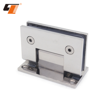 QL-3021 Glass Shower Door Pivot Hinge - 90 Degree Square Wall to Glass Hinge