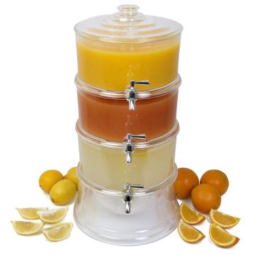 3 Tier Custom Plastic Multi Cold Drink Dispenser