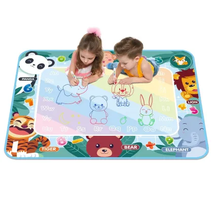 Extra Large Reusable Aqua Doodle Mat: Kids' Learning Toy, Water Painting & Unicorn Drawing Mat