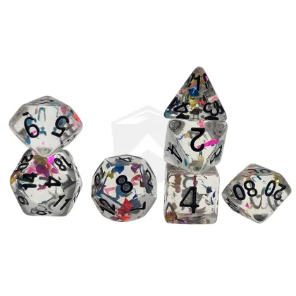 Translucent Multicolor Polyhedral Resin D&D Dice Bulk Wholesale