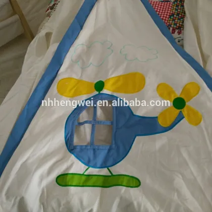 Promotional Customized indoor kids children play room canvas tienda tipi tent wholesale
