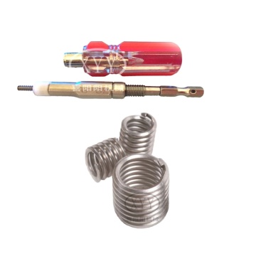 M2.5 Custom 304 Stainless Steel Wire Thread Insert Tailless Screw Sleeve Fasteners Natural Surface Metric Packaged Carton