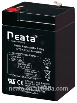High capacity 6V 4Ah agmlead acid Battery for Children toy car