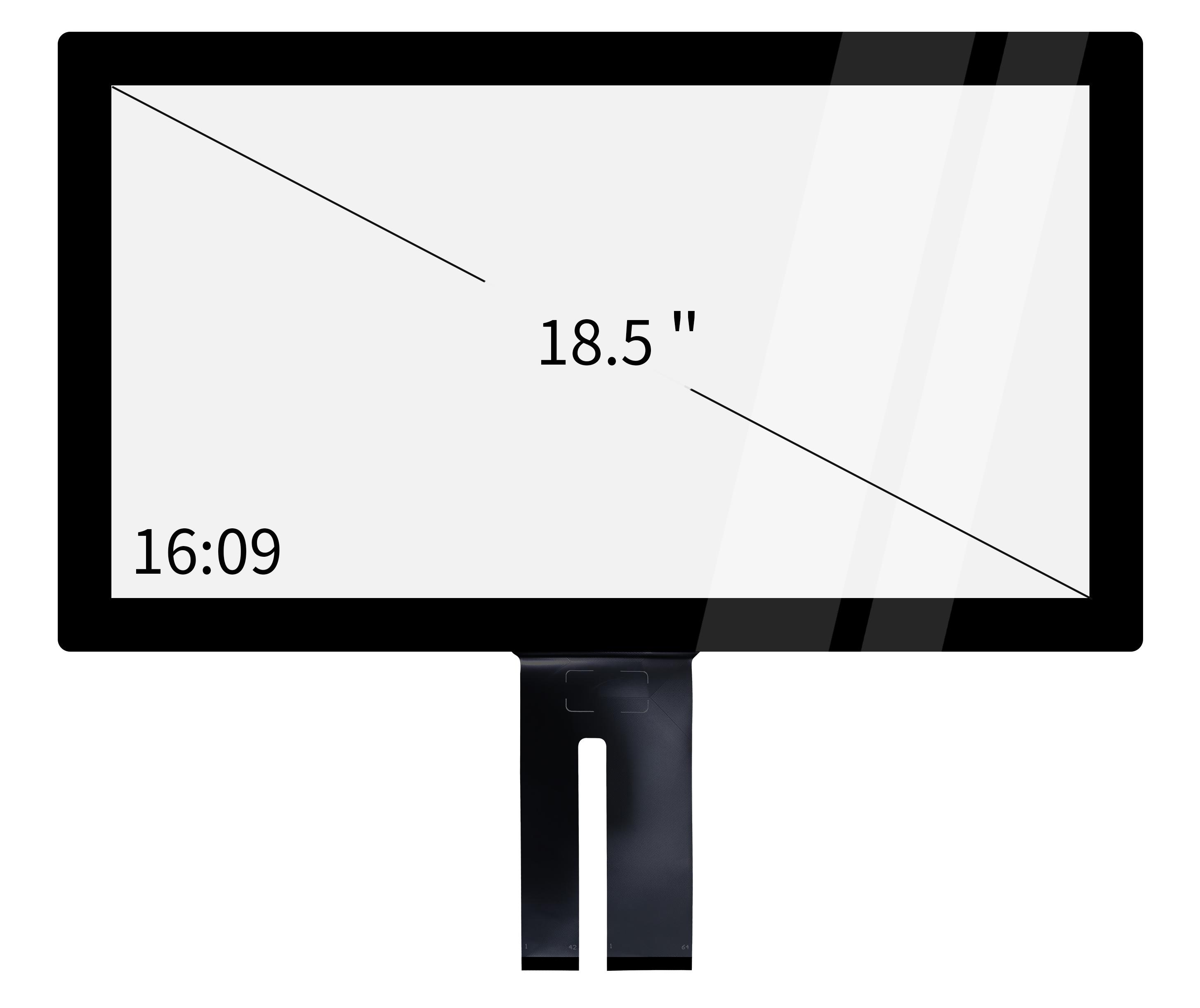 18.5 inch capacitive touch screen