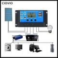 24V 12V Auto Solar Panel Battery Charge Controller 30A 20A LCD Solar Collector Regulator with Dual USB Solar Controller
