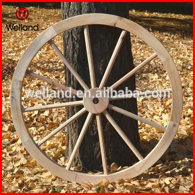 Wooden Decroative Wagon Wheels 36inch Unfinished