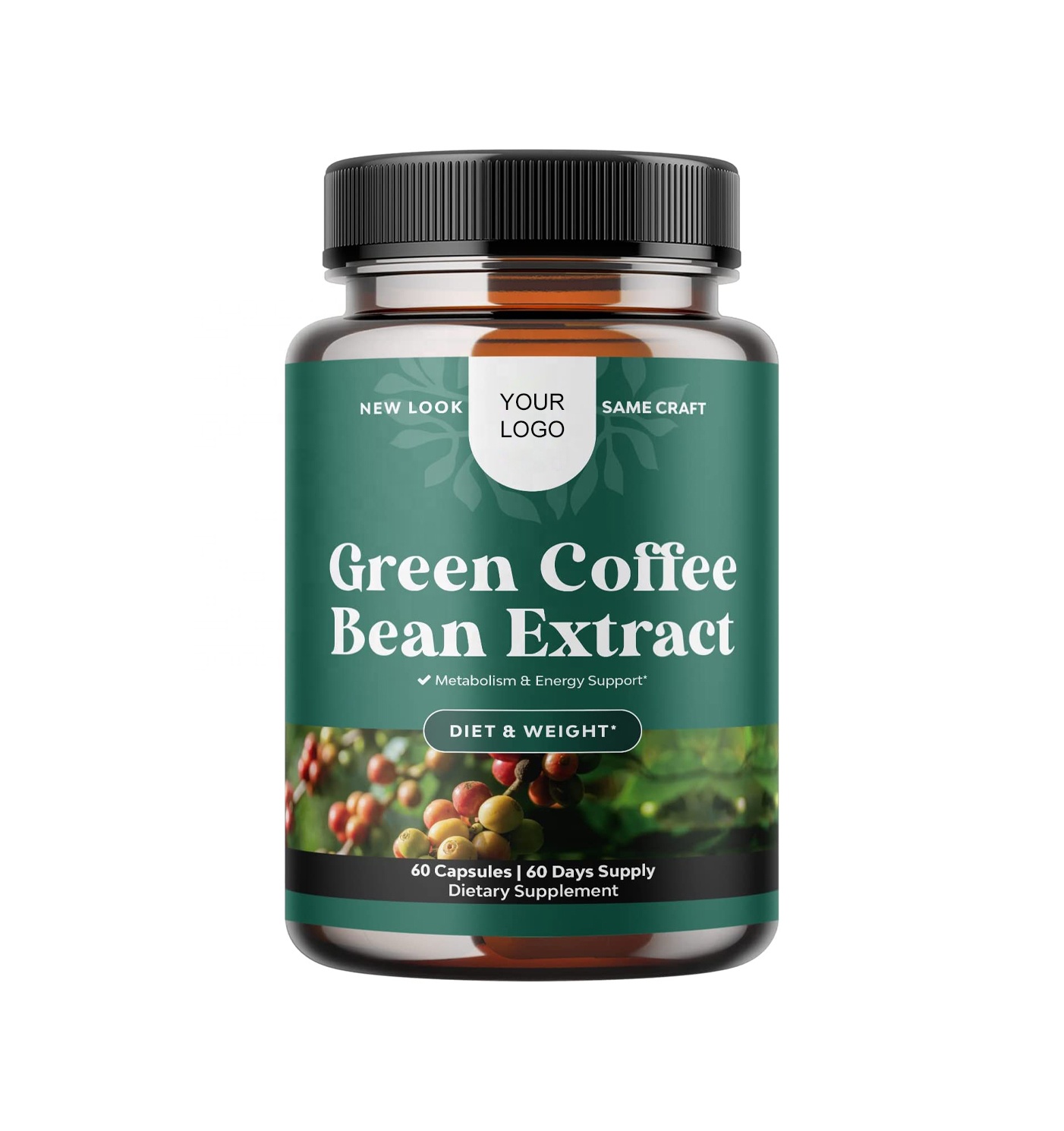 OEM/ODM Energy Support Green Coffee Bean Slimming Capsules