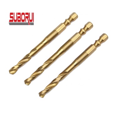 SUBORUI DIN338 Double R Twist Metal Drill Bit M35 HSS M2 Tin Coating OEM Customizable