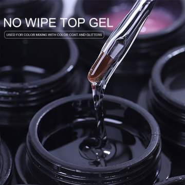 Menghe Factory Price Super Shine Clear Top Coat Soak-Off UV Gel Polish