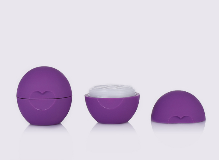 purple lip balm container