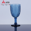 Embossed Customized Hotel Use Colored Glass Cup