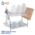 Derniers produits Antirust simples attrayant la plus récente rack de plats de cuisine de grande capacité avec plateau en plastique