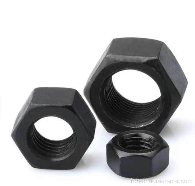 Acier inoxydable de haute qualité 304 316 Écrou hexagonal noir