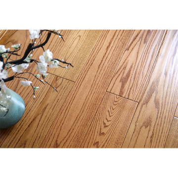Suelo de madera de roble rojo resistente al desgaste de alta calidad