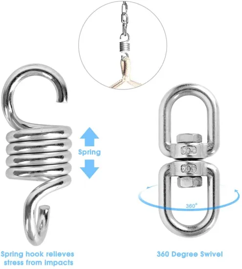 Rigging Hardware Hammock Chair Hanging Rope Swing Stainless Steel hook for Yoga