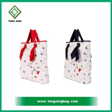 Canvas Cotton printing Tote shopping promotion Bag