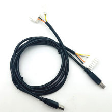 Customized USB-B cable with power supply harness