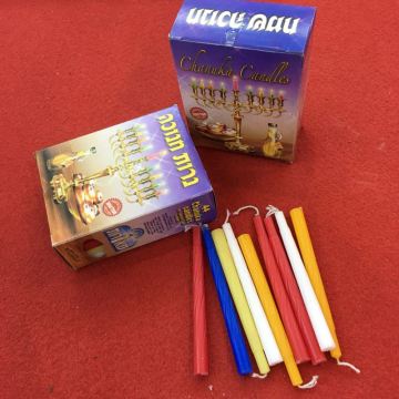 Grosir Massal Multicolor Hanukkah Lilin