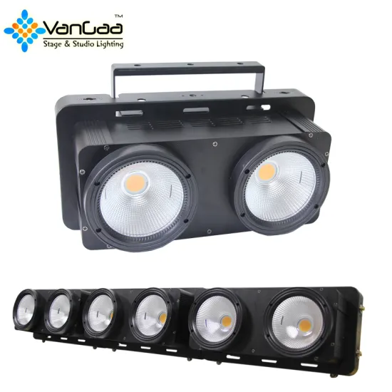 200W Bi-color COB LED Stage Lighting System: Two-Eye Audience Blinder